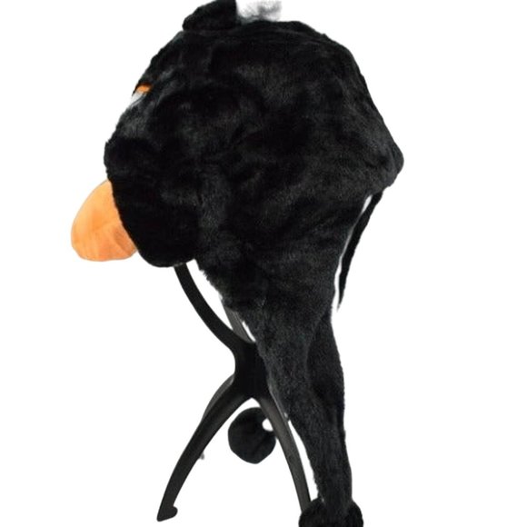 Childrens Black Winter Hat Beanie with Ear Flaps - Picture 2 of 4